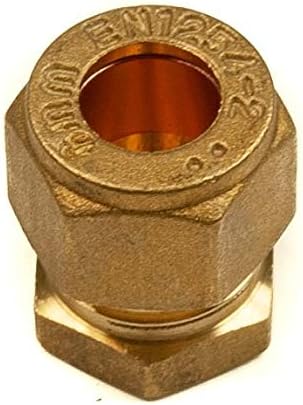 8mm Compression Stop End Brass