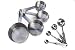 ChefLand 8-Piece Stainless Steel Measuring Cups and Measuring Spoon Set
