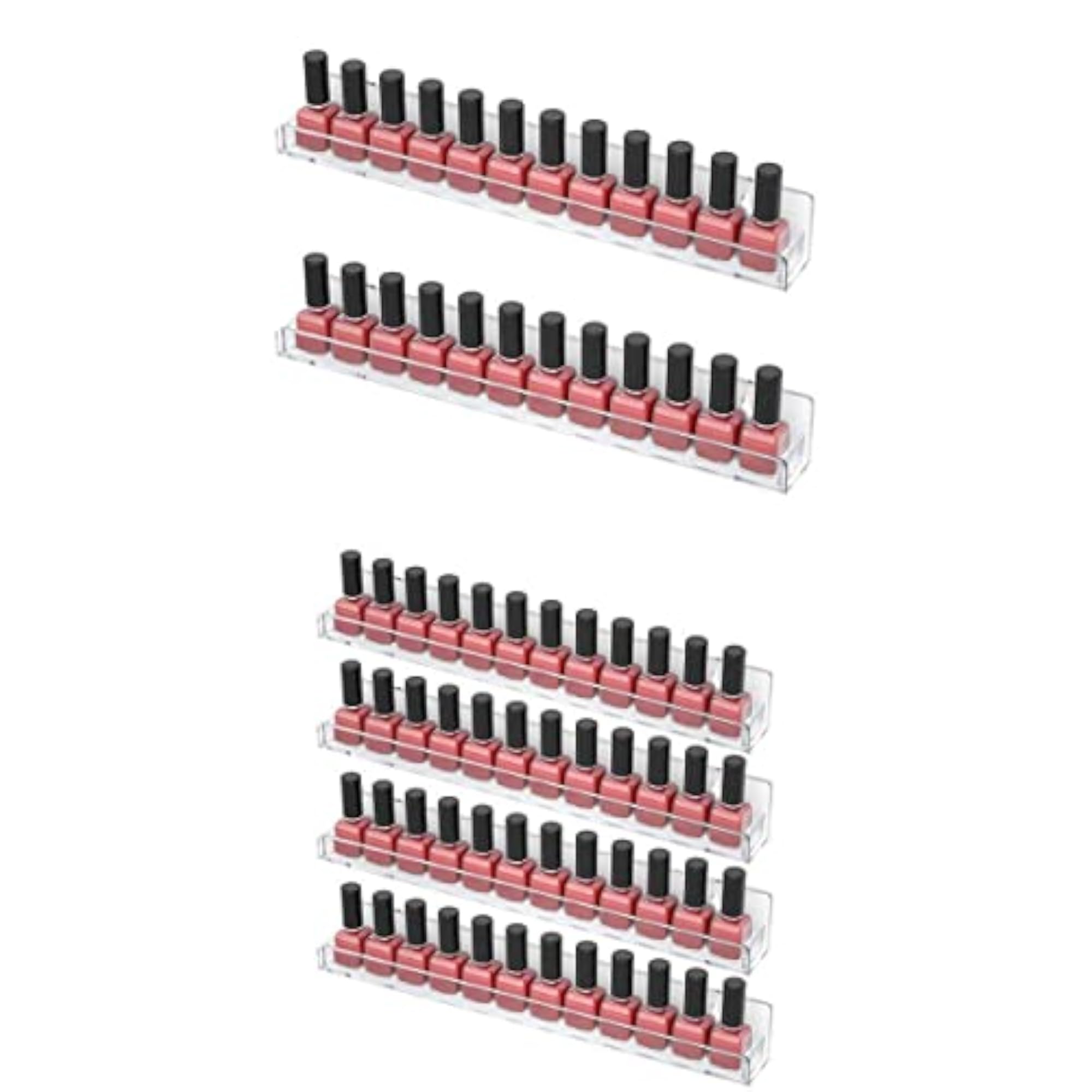 Nail Polish Storage Organizer, Wall Rack Display Stand