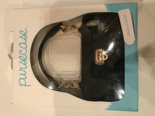 iPhone 5 Case / iPhone 5 Wallet Case fits 5 and 5s and 5c iPhone Wristlet Clutch - iPhone Purse Case Bundle as seen on Shark Tank - (Black with Gold) - Cute iPhone 5 case