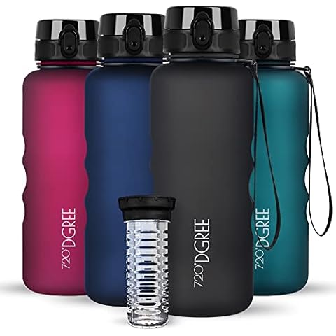 720°DGREE Trinkflasche “uberBottle“ softTouch +Früchtebehälter Cover