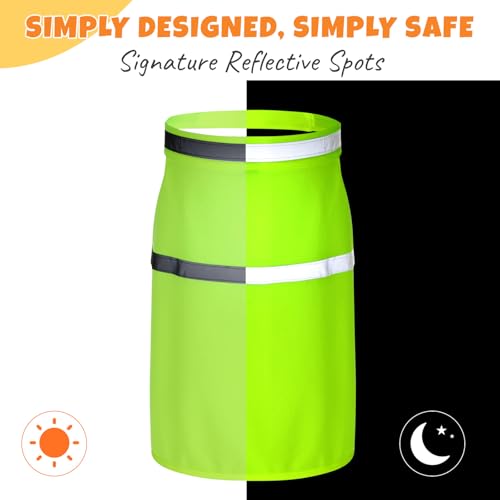 Chaleco reflectante para perros naranja y amarillo 2 piezas miniatura 3