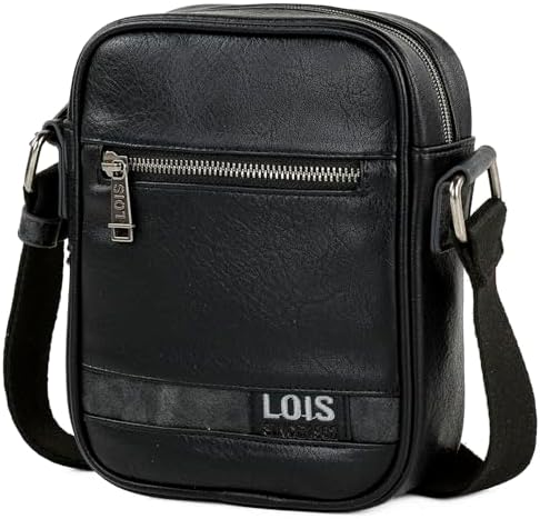 PIQUADRO Urban Bolso Bandolera Piel 39 Cm, Negro, Talla única