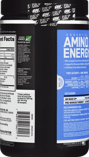Image of Optimum Nutrition Amino Energy - Pre Workout with Green Tea, BCAA, Amino Acids, Keto Friendly, Green Coffee Extract, Energy Powder - Blueberry Lemonade, 30 Servings (Packaging May Vary) (Pack of 6)