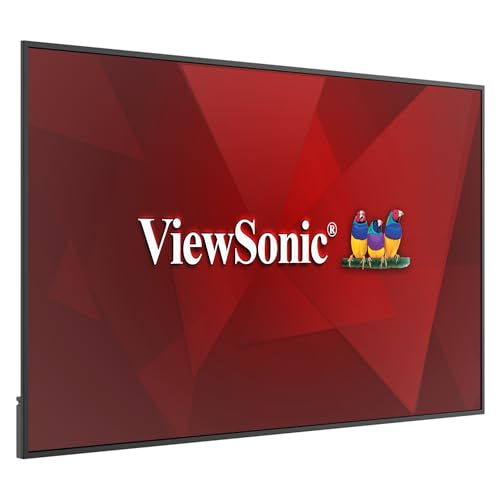 Image of ViewSonic CDE8614 86 Inch 4K UHD Commercial Display with Android 14, 350-nit Brightness, RS232, RJ45, WiFi/BT Slot, USB-C, and HDMI Inputs