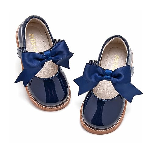 Image of PHIRAMIN Toddler Girl Mary Jane Dress Shoes-Little Girl School Uniform Shoes for Wedding Party