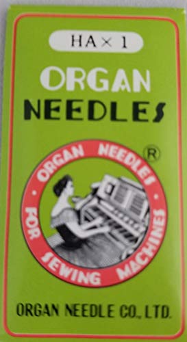 50 All Purpose Sewing Machine Needle Home-use by Organ Needles (10 Needles/Pack), Pack of 50 Size #80/12