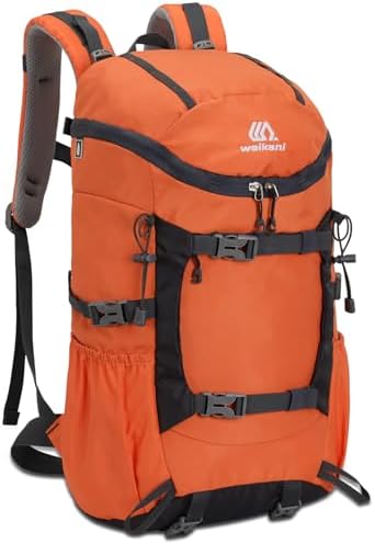 jianyana Hiking Backpack Waterproof 30L Foldable Rucksack Durable