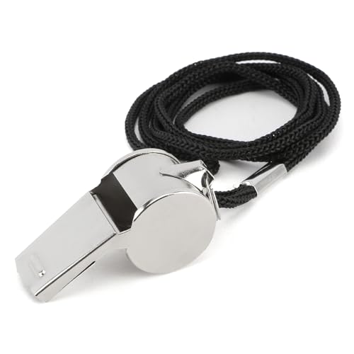 Whistle, Whistle for Coaches Stainless Steel Whistles with Lanyard Referee