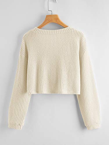 Image of SweatyRocks Women's Long Sleeve Button Front V Neck Soft Cardigan Sweaters