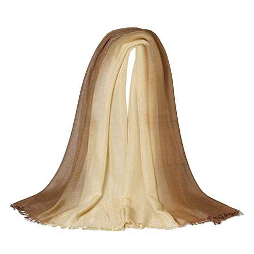 Cotton Scarf Soft, Wrap Shawl for Women Large Gradient Rectangle Wrap Shawl Blanket Scarf Gifts for Wedding Birthday4