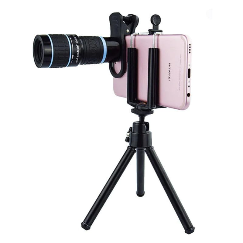 Drumstone 18x Optical Zoom Mobile Telescope Lens Kit for All Mobile Cameras, Featuring a Background Effect Lens & Multi-Angle Lens