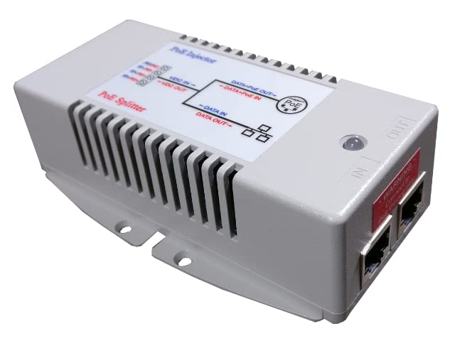 POE-INJ/SPLT-G - Passive Gigabit PoE Injector/Splitter, 12-65V, 2.5A, 4pr