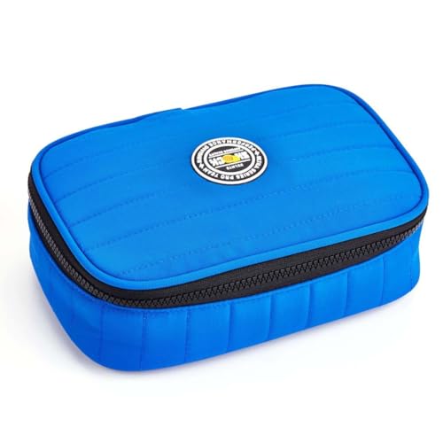 Estojo Box Masculino Volta As Aulas Na Cor Azul