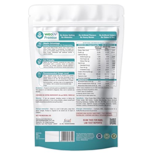 Image of Ignite Whey Protein Powder 1kg | 25g Protein + 3g Creatine Per Serving | Blend of Whey Isolate & Concentrate | 5X Digestive Enzymes | Low Carb, Fast Absorbing | NABL Lab Tested | Kesar Kulfi