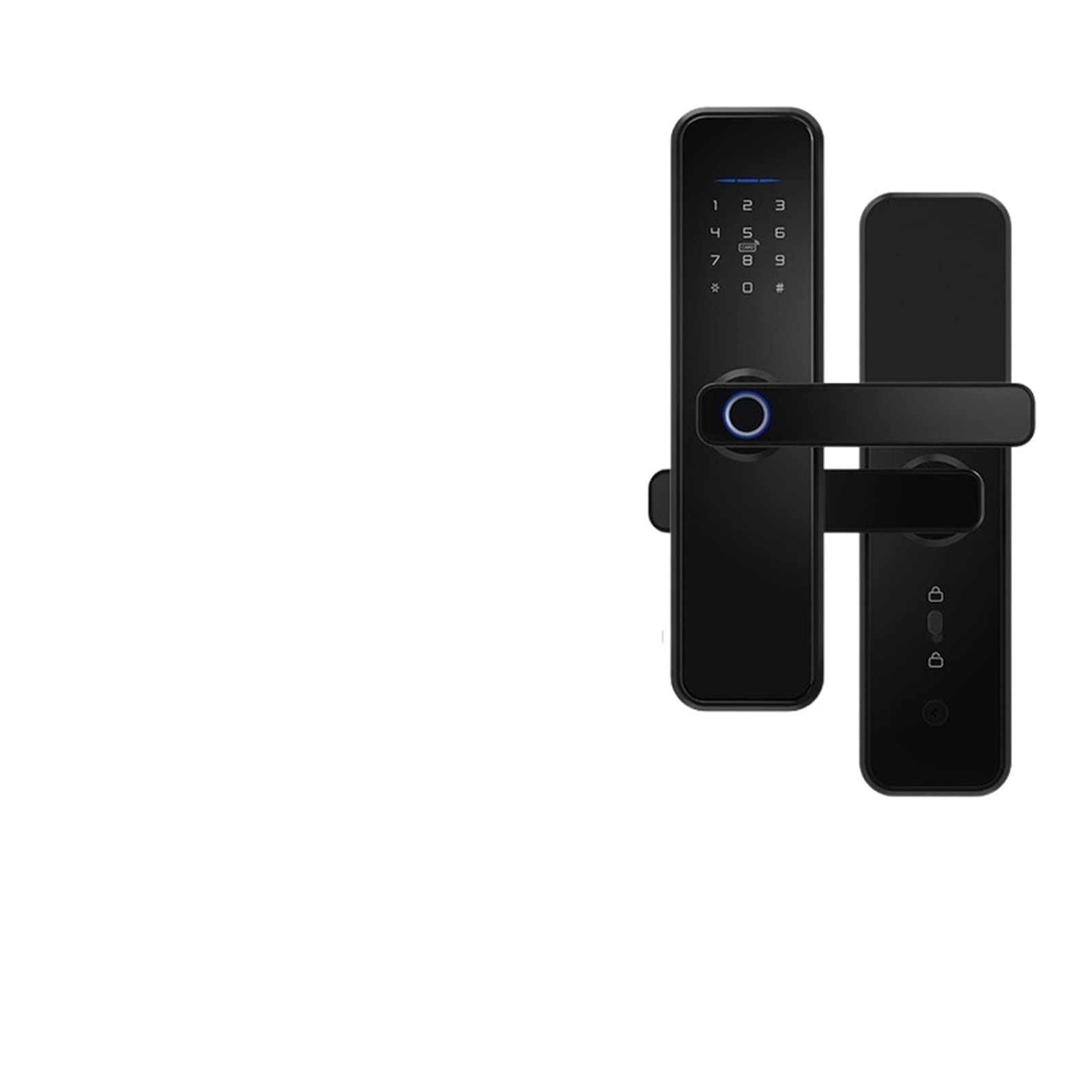 Serrure de porte électronique WiFi contre les intrusions avec empreinte digitale Graffiti
