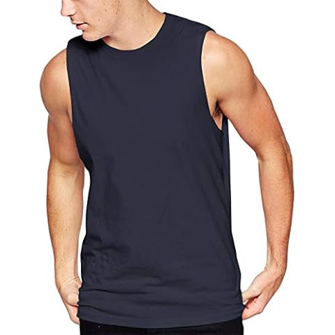 Hat and Beyond Mens Active Muscle Tank Top Athletic Gym Workout Shirts Cover