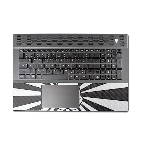 Image of MightySkins Carbon Fiber Skin Compatible with Alienware M18 R1 (2023) Full Wrap Kit - Star Rays | Protective, Durable Textured Carbon Fiber Finish | Easy to Apply & Change Styles | Made in The USA