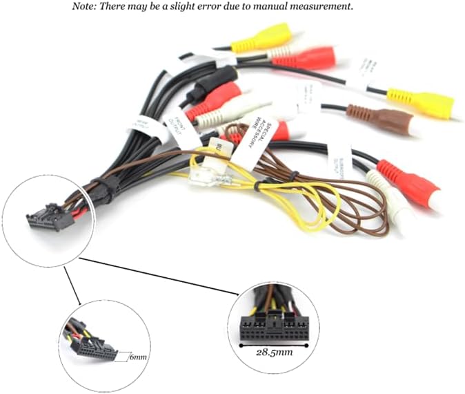 Xtenzi Car Audio 2 Pcs Cable Set XT3310 RCA and Wire Harness Compatible with Pioneer AVH-W4400NEX W4500NWX AVIC-W6400NEX W6500NEX