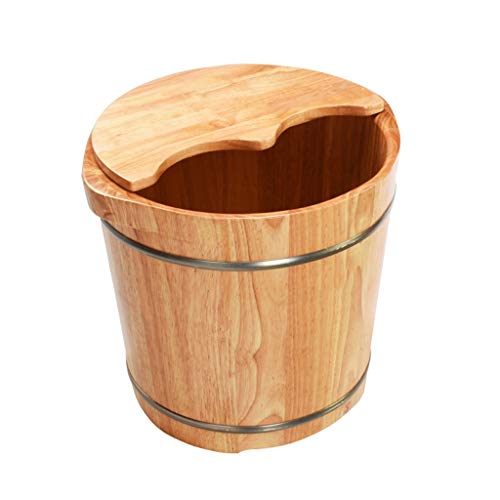 Spa de pies grande de madera con cubierta