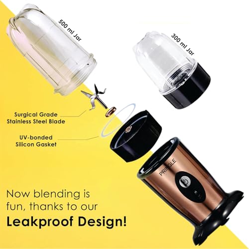 Image of Pringle High Speed Nutri Blender 600W 22000 RPM | 3-in-1 Grind Mix Blend | 100% Copper Motor | SS Blades | 2 Unbreakable Jars | Smoothie Maker | 2 Year Warranty | NB100 Pro | Copper