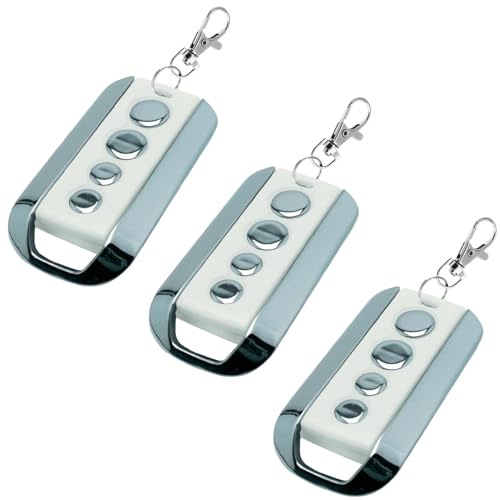 433 MHz Télécommande Portail,4 Canaux Télécommande Porte De Garage Compatible avec Avidsen 104257,114253,104250, 104251, 104350, 654100, 654300(3pcs)