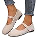 Women's Ballet Shoes 2026, Comfortable Walking Ballerina Shoes, Ladies Dance, Suede Pumps Pointed Toe Low Wedge Heels, Ladies Dressy Elegant Lightweight Flats Anti-Slip Fashion Casual Shoes (White-a, Adult, Women, 9, Numeric, US Footwear Size System, Wide)