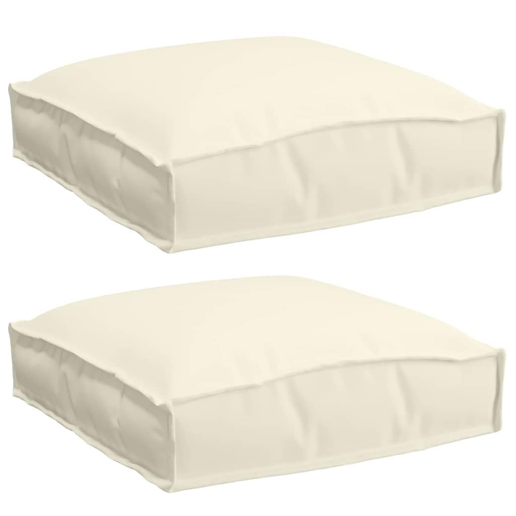 Coussin imperméable crème 40x40 cm avec garnissage polypropylène
