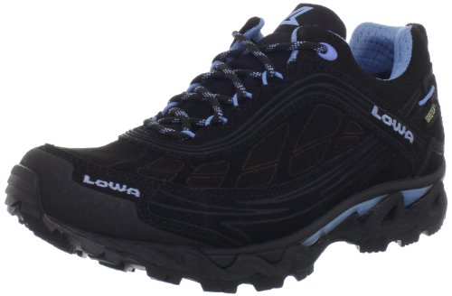 Lowa Women's S-cloud GTX WS Trail Running Shoe,Black/Light Blue,10 M US