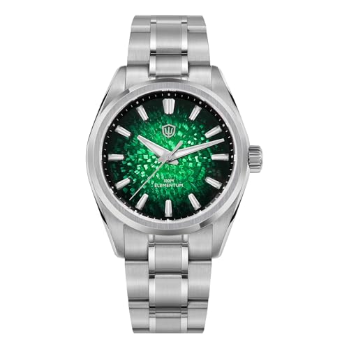 Image of watchdives WD0003C Elementum Original Design Men Watch VH31 Sweep Second Quartz Watch 36mm Sapphire Crystal Luxury Wristwatch 100m Waterproof Stainless Steel
