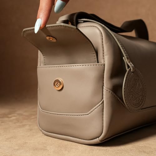Image of Theater Bonbon Crossbody Duffle Bag for Women Structured Shoulder Handbag with Adjustable and Detachable Strap