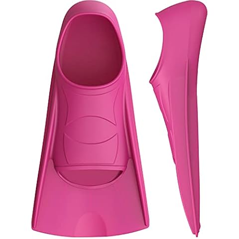 Gintenco Swim Fins, Kids Swim Training Fins for Lap Swimming, Travel Size Flippers with Mesh Bag, Silicone Swimming Fins for Kids Teens Adults Women Men Cover