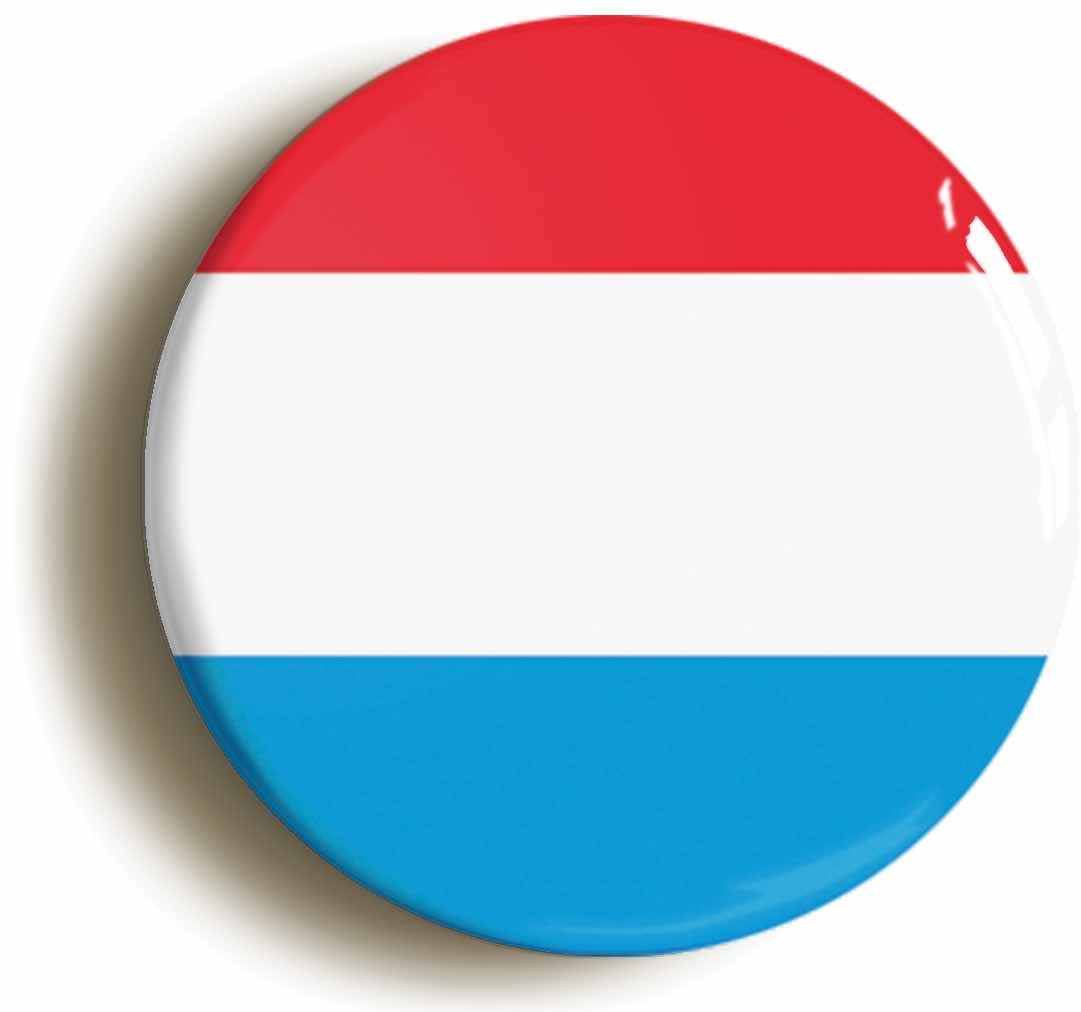 Luxembourg National Flag Fridge Magnet (Circular 2inch / 50mm Diameter)