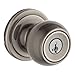 Kwikset 740CA-S Circa Keyed Entry Single Cylinder Door Knobset with SmartKey, Antique Nickel