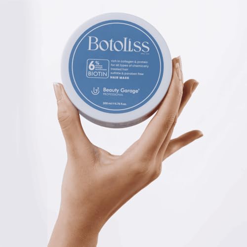 Image of Beauty Garage Botoliss Hair Mask for Damaged Hair | 200 ml Hair Mask for Dry Hair with 6% Biotin, Protein & Collagen | Suitable For Chemicall Treated, Sulfate & Paraben-Free