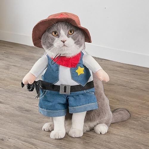 Leefasy Pet Dog Cat Trajes Vestir-se Halloween Cosplay Costume Foto Adereços Decorações Bonitas Cach