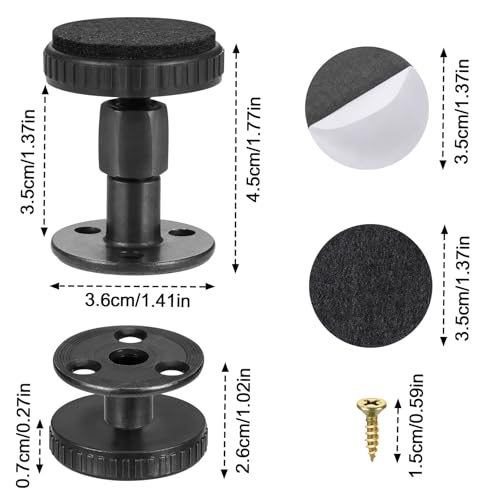 Zocipro 4Pcs Levelling Feet, 27-64 mm Furniture Feet Height Adjustable with T Nut Bolts, Furniture Leg Levelers - Image 3