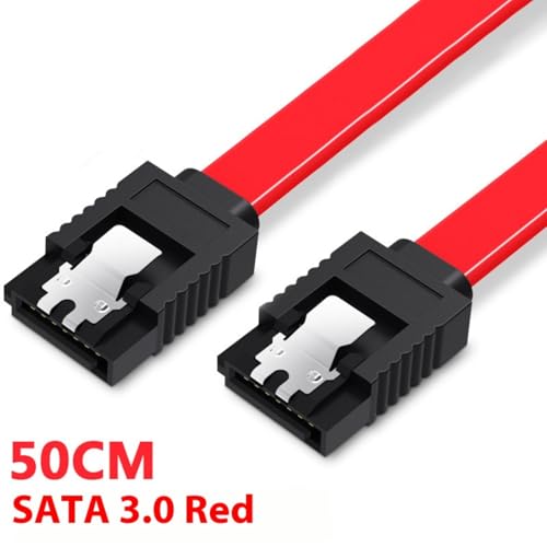 Cable SATA 3.0 corto con conectores angulados y pestillos seguros miniatura 7