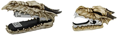 Agrafeuse dragon de bureau et dégrafeur crâne fantaisie fantastique