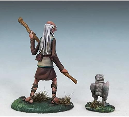 Arthur and Rankin Human Wizard with Familiar Miniature Diterlizzi Masterworks Dark Sword Miniatures