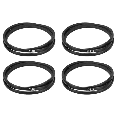 uxcell 4Pcs 3L610 Classic Wrapped Rubber V-Belt, 61"(1549mm) Outside Circumference, 3L Profile V Belt 3/8" Width 7/32" Height