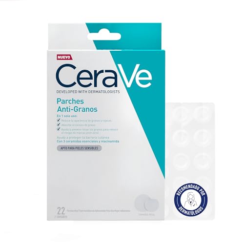 CeraVe, Parches Anti-Granos, Con 3 ceramidas esenciales y niacinamida,
