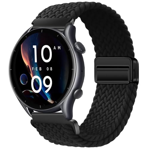 Consejos para Comprar xiaomi amazfit stratos del mes. 39 Issinlky Correa trenzada de nailon para Amazfit GTR 47 mm/GTR 2/GTR 2e/GTR 3/GTR 3 Pro/GTR 4/GTR 4 Pro/Stratos 3/Stratos 2, 22 mm pulsera elástica para Xiaomi Watch S1/Xiaomi...