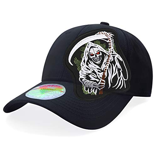 Love To Casquette Sons of Anarchy Skull Grim Reaper pour homme, Bk Curvedbrim Patchreaper, Taille unique