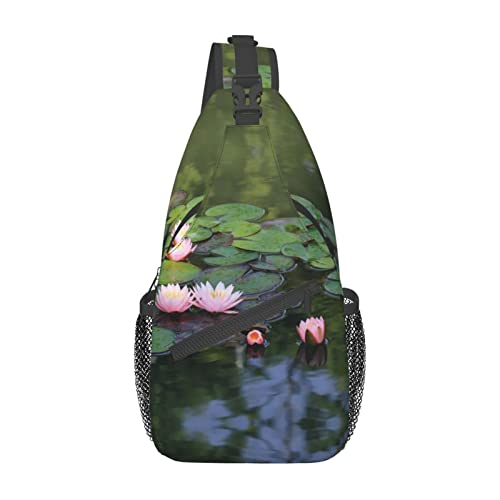 Sac à dos à bandoulière motifs dauphins et lotus finition confort