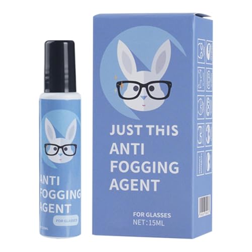 Limpiador antivaho para gafas, limpiador antivaho para gafas, eficaz limpiador de lentes antivaho de 15 ml