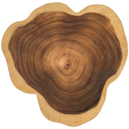 Tabla De Cortar Redonda De Madera De Acacia 33 Cm miniatura 1