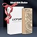 LcFun Electric USB Rechargeable Lighter, Windproof Plasma Dual Arc Lighter, Electronic Flameless Cool Lighters Gifts for Men Fathers Husband (Gold Dragon)