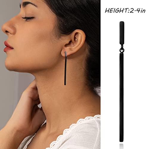 MUYAN Long Metal Bar Dangle Drop Earrings for Women Minimalist Vertical Bar Earrings3