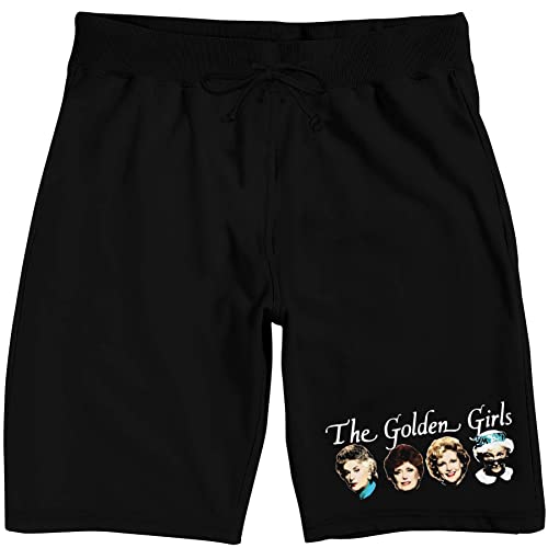 Golden Girls Cast Faces Men's Black Sleep Pajama Shorts